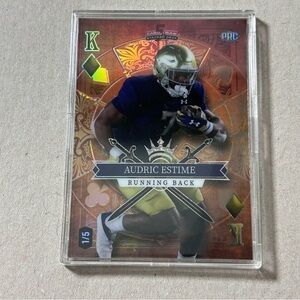 Audric Estime PRC Wild Card Football Trading Card 1/5